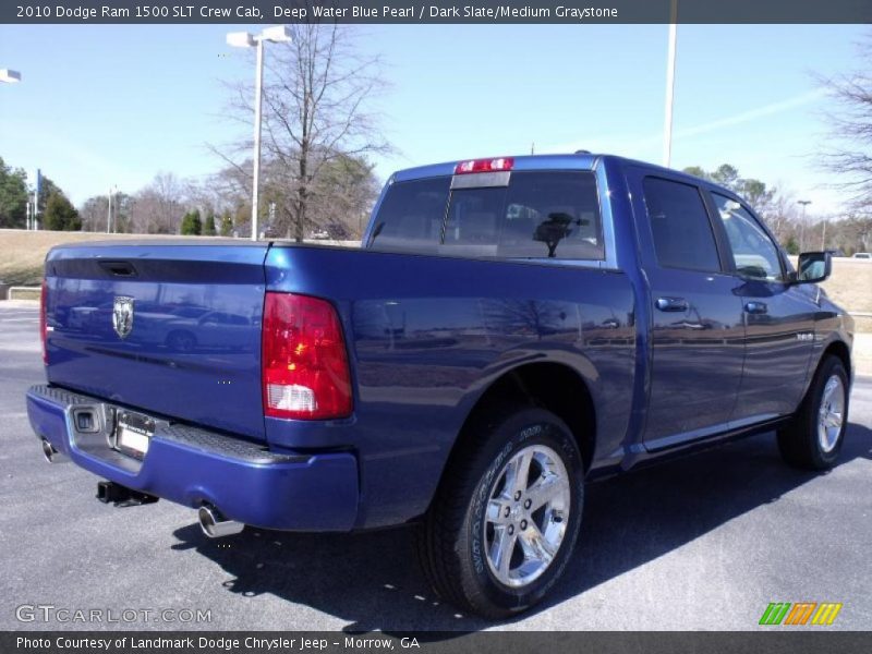 Deep Water Blue Pearl / Dark Slate/Medium Graystone 2010 Dodge Ram 1500 SLT Crew Cab