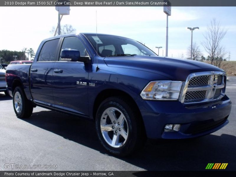 Deep Water Blue Pearl / Dark Slate/Medium Graystone 2010 Dodge Ram 1500 SLT Crew Cab