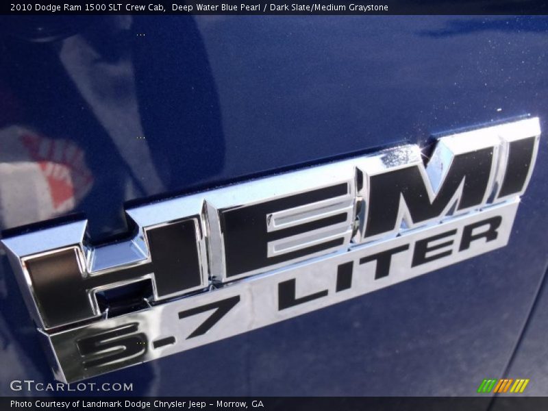 Deep Water Blue Pearl / Dark Slate/Medium Graystone 2010 Dodge Ram 1500 SLT Crew Cab