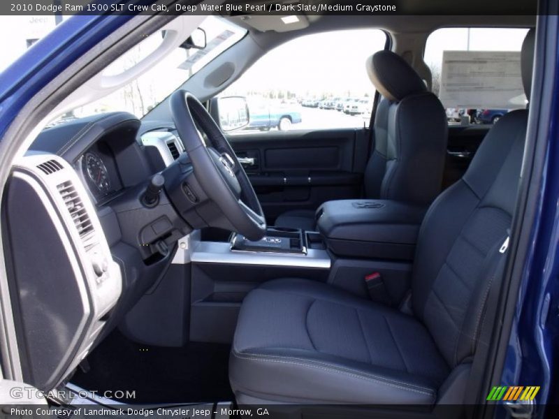 Deep Water Blue Pearl / Dark Slate/Medium Graystone 2010 Dodge Ram 1500 SLT Crew Cab