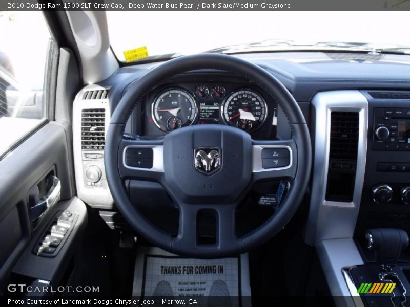 Deep Water Blue Pearl / Dark Slate/Medium Graystone 2010 Dodge Ram 1500 SLT Crew Cab