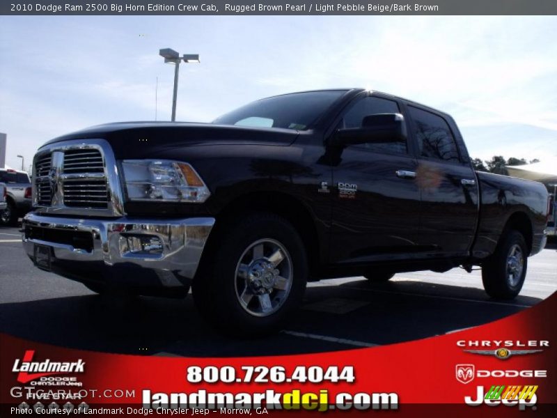 Rugged Brown Pearl / Light Pebble Beige/Bark Brown 2010 Dodge Ram 2500 Big Horn Edition Crew Cab