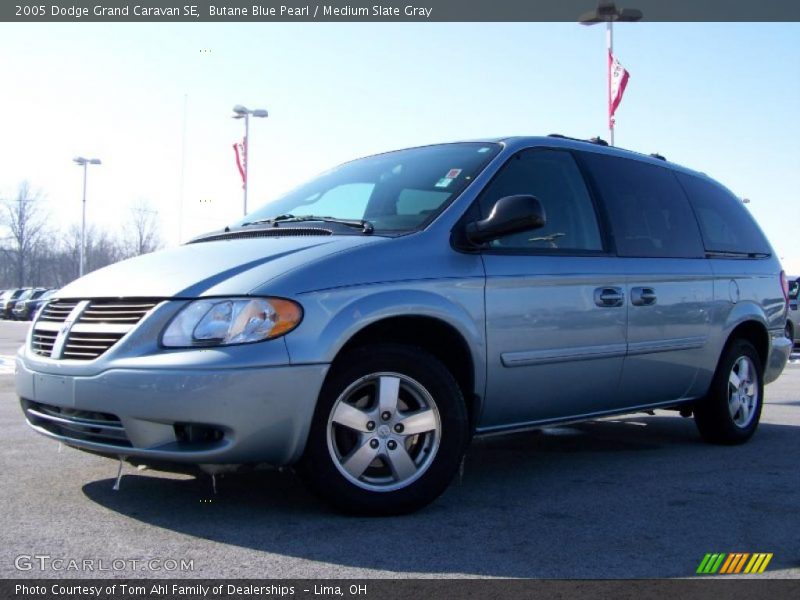 Butane Blue Pearl / Medium Slate Gray 2005 Dodge Grand Caravan SE