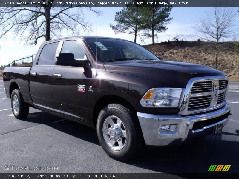 Rugged Brown Pearl / Light Pebble Beige/Bark Brown 2010 Dodge Ram 2500 Big Horn Edition Crew Cab