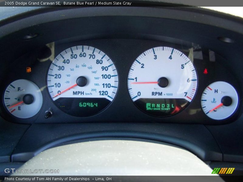 Butane Blue Pearl / Medium Slate Gray 2005 Dodge Grand Caravan SE