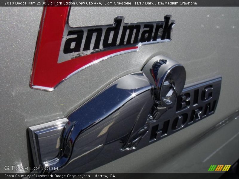 Light Graystone Pearl / Dark Slate/Medium Graystone 2010 Dodge Ram 2500 Big Horn Edition Crew Cab 4x4