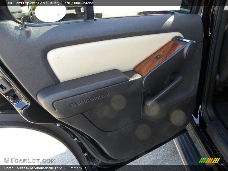 Black / Black/Stone 2008 Ford Explorer Eddie Bauer