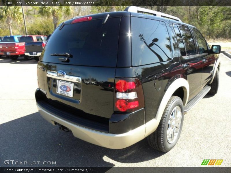 Black / Black/Stone 2008 Ford Explorer Eddie Bauer