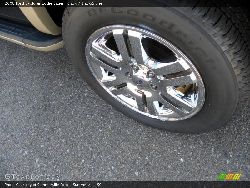 Black / Black/Stone 2008 Ford Explorer Eddie Bauer