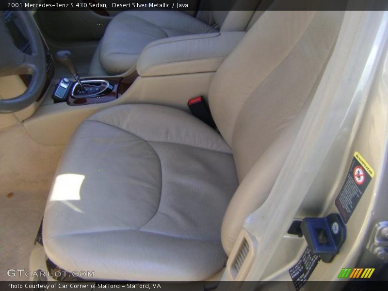 Desert Silver Metallic / Java 2001 Mercedes-Benz S 430 Sedan