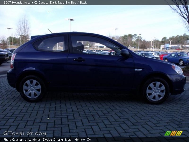 Dark Sapphire Blue / Black 2007 Hyundai Accent GS Coupe