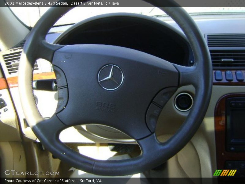 Desert Silver Metallic / Java 2001 Mercedes-Benz S 430 Sedan