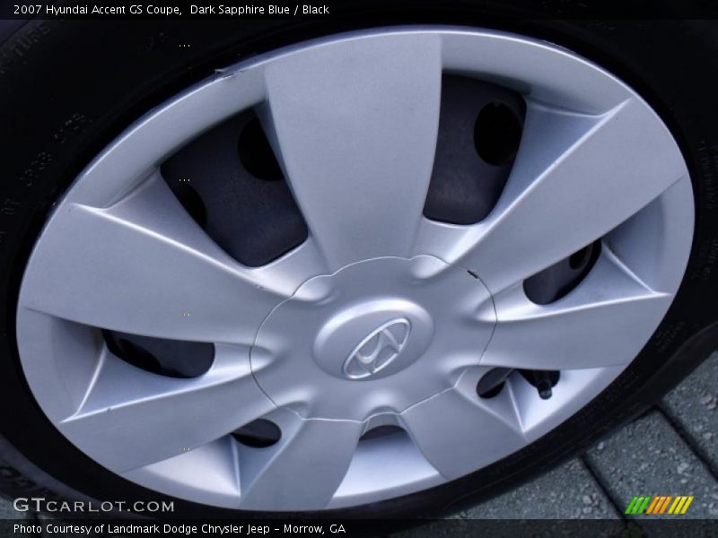 Dark Sapphire Blue / Black 2007 Hyundai Accent GS Coupe