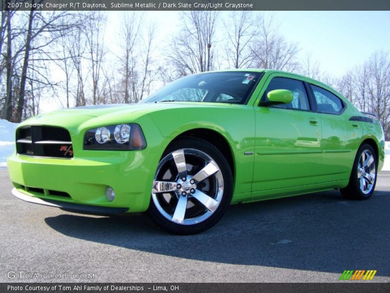 Sublime Metallic / Dark Slate Gray/Light Graystone 2007 Dodge Charger R/T Daytona