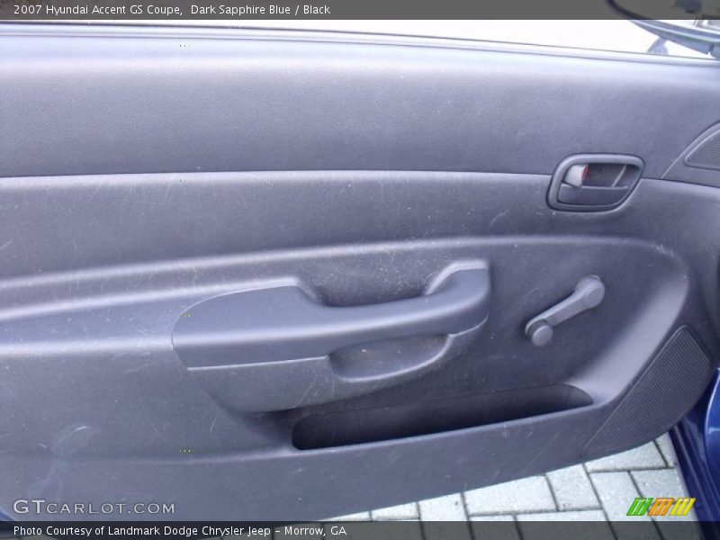 Dark Sapphire Blue / Black 2007 Hyundai Accent GS Coupe