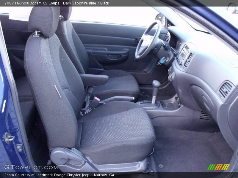 Dark Sapphire Blue / Black 2007 Hyundai Accent GS Coupe