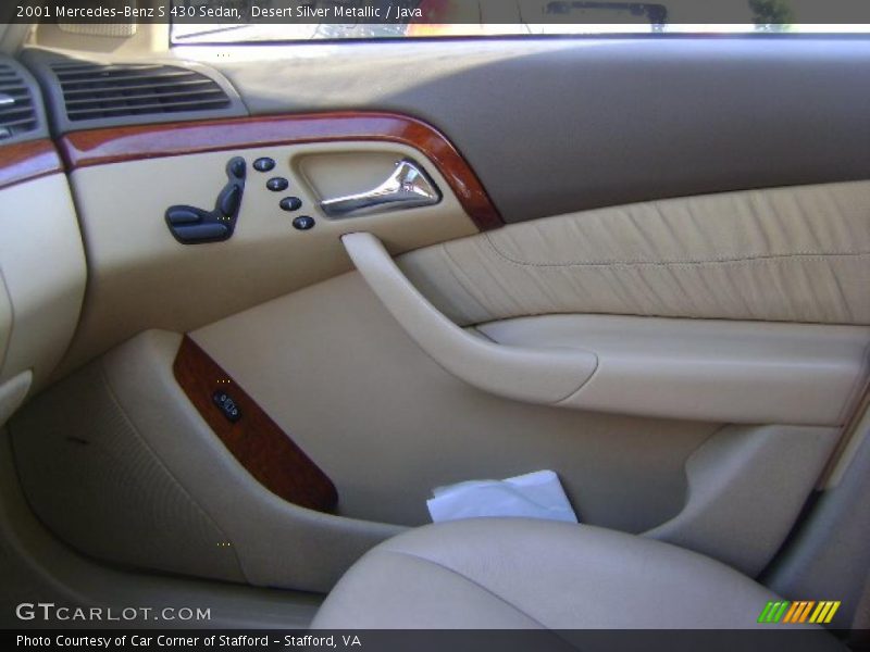 Desert Silver Metallic / Java 2001 Mercedes-Benz S 430 Sedan