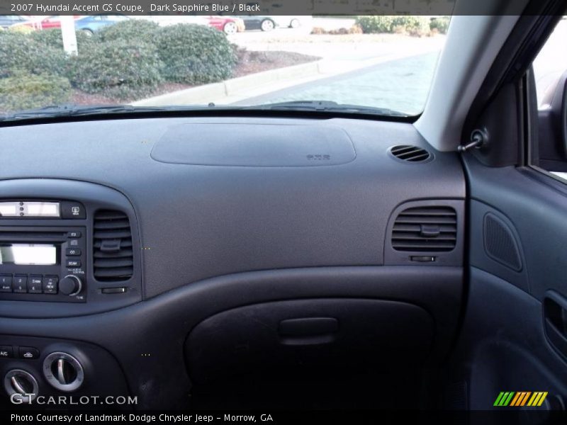 Dark Sapphire Blue / Black 2007 Hyundai Accent GS Coupe