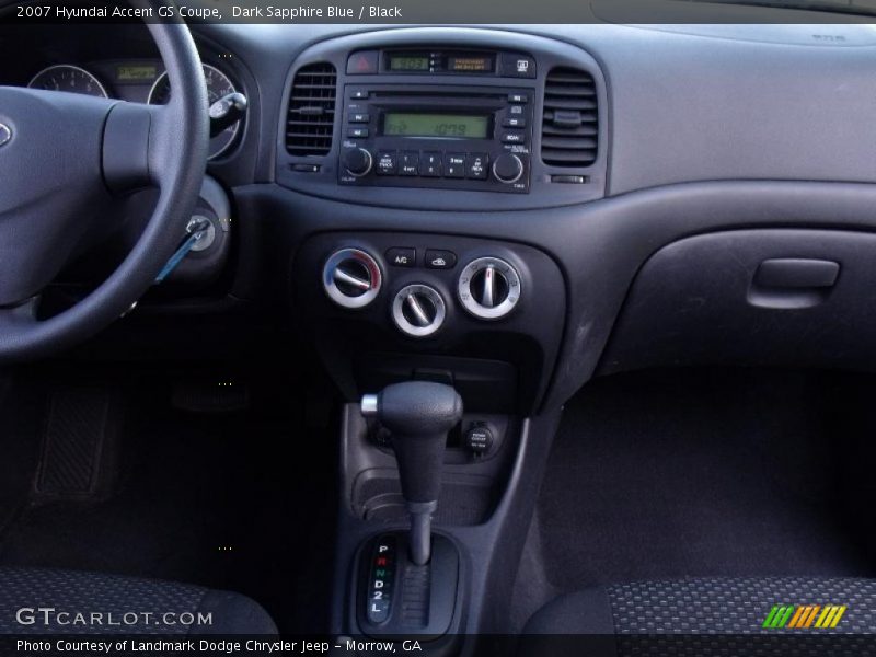 Dark Sapphire Blue / Black 2007 Hyundai Accent GS Coupe