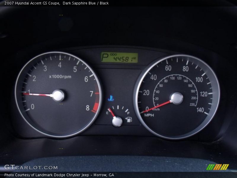 Dark Sapphire Blue / Black 2007 Hyundai Accent GS Coupe