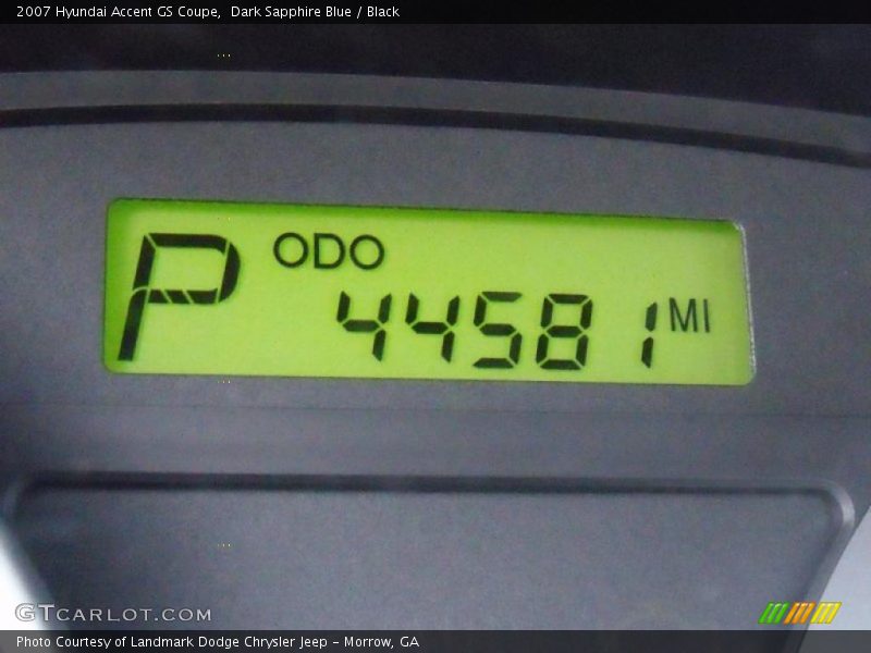 Dark Sapphire Blue / Black 2007 Hyundai Accent GS Coupe