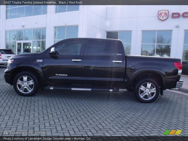 Black / Red Rock 2007 Toyota Tundra Limited CrewMax