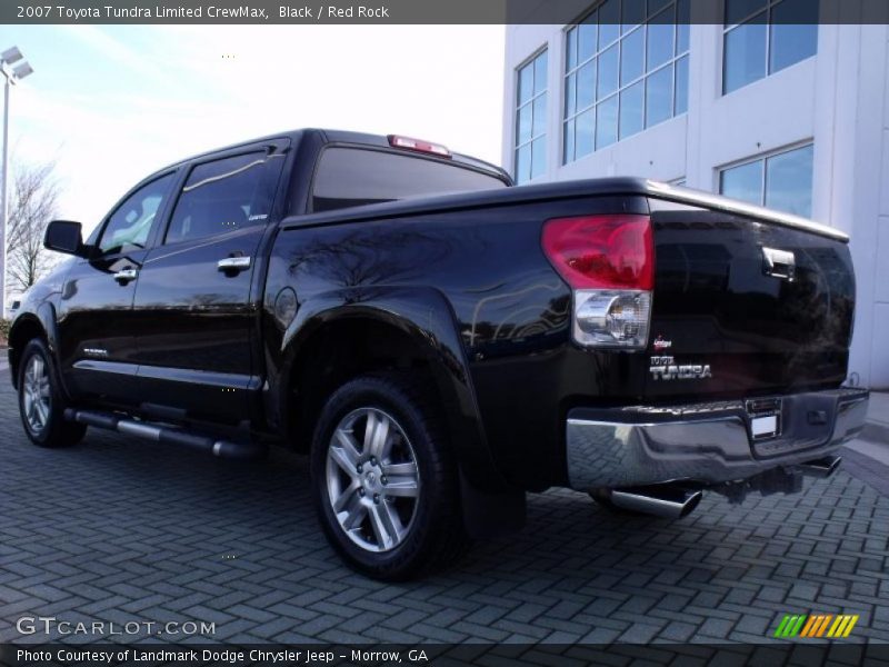 Black / Red Rock 2007 Toyota Tundra Limited CrewMax