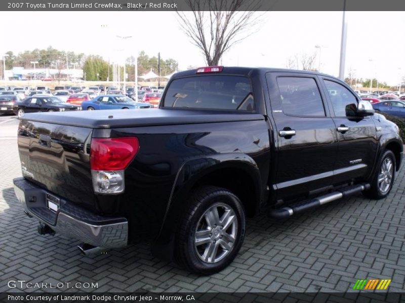 Black / Red Rock 2007 Toyota Tundra Limited CrewMax