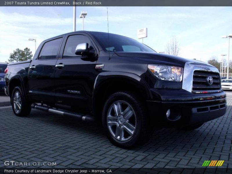 Black / Red Rock 2007 Toyota Tundra Limited CrewMax