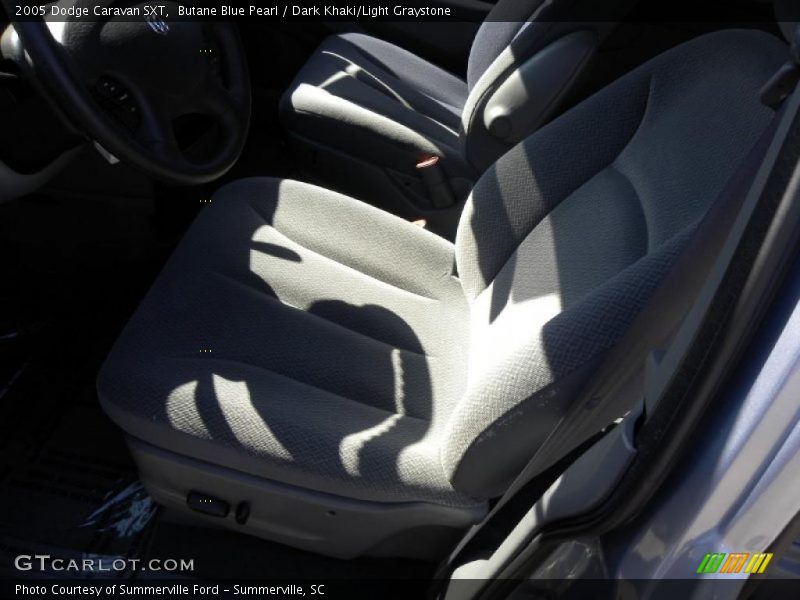 Butane Blue Pearl / Dark Khaki/Light Graystone 2005 Dodge Caravan SXT