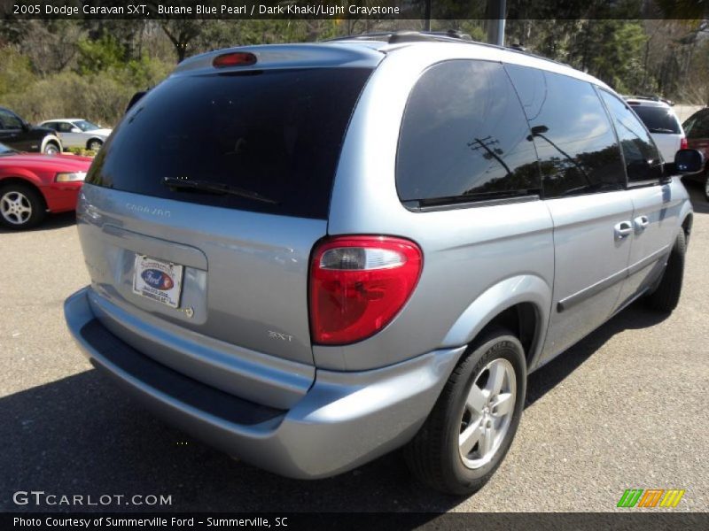 Butane Blue Pearl / Dark Khaki/Light Graystone 2005 Dodge Caravan SXT