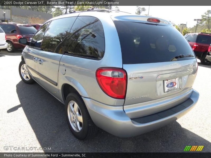 Butane Blue Pearl / Dark Khaki/Light Graystone 2005 Dodge Caravan SXT