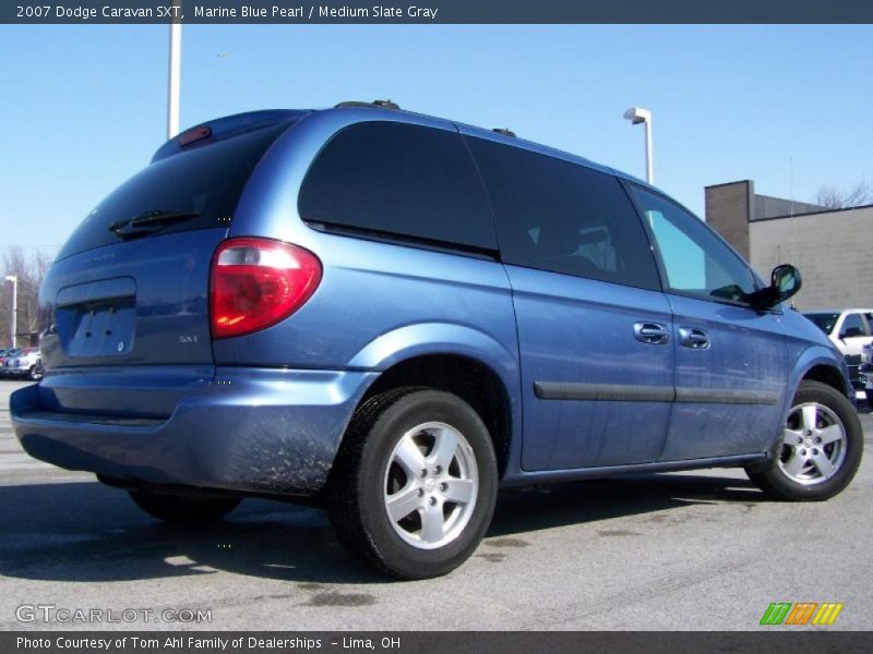 Marine Blue Pearl / Medium Slate Gray 2007 Dodge Caravan SXT