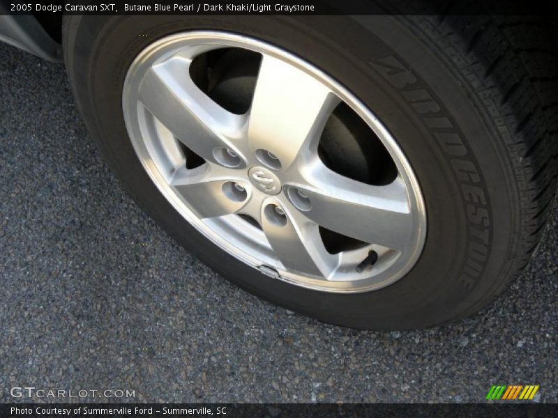 Butane Blue Pearl / Dark Khaki/Light Graystone 2005 Dodge Caravan SXT
