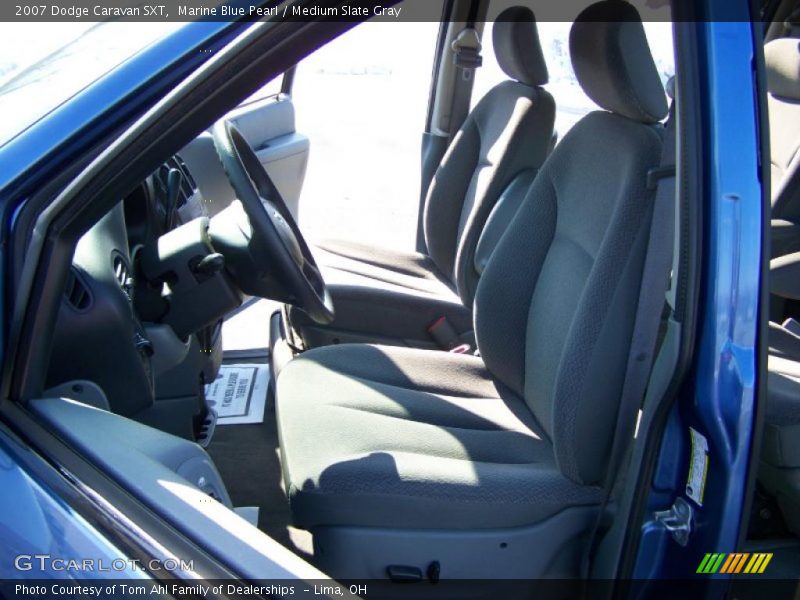 Marine Blue Pearl / Medium Slate Gray 2007 Dodge Caravan SXT
