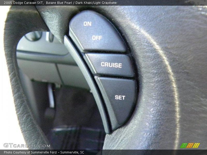 Butane Blue Pearl / Dark Khaki/Light Graystone 2005 Dodge Caravan SXT