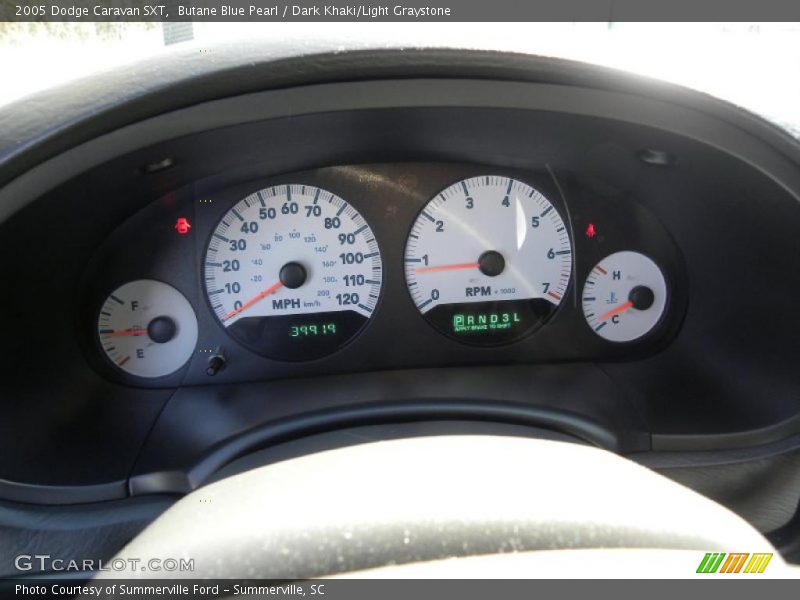 Butane Blue Pearl / Dark Khaki/Light Graystone 2005 Dodge Caravan SXT