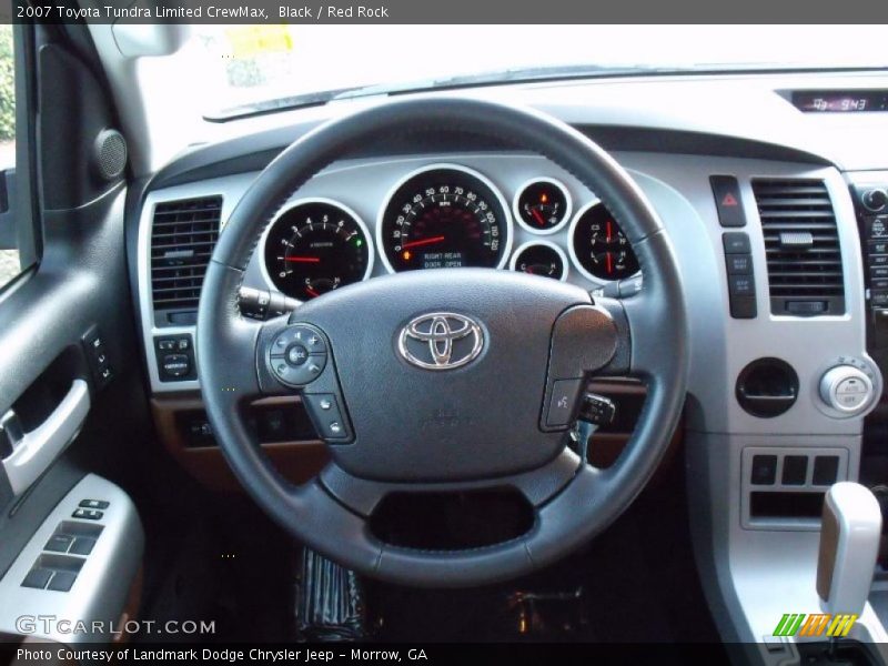 Black / Red Rock 2007 Toyota Tundra Limited CrewMax