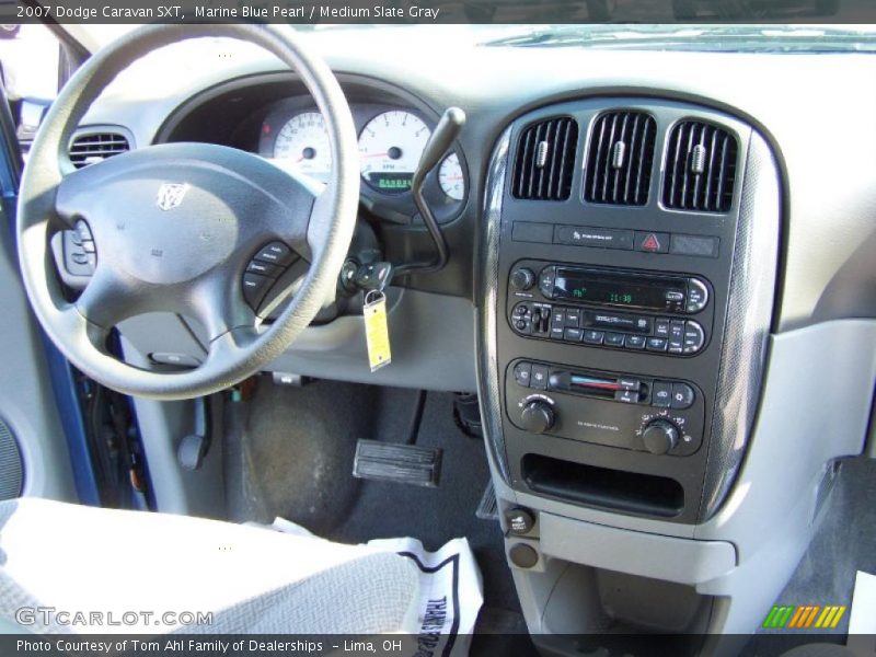Marine Blue Pearl / Medium Slate Gray 2007 Dodge Caravan SXT
