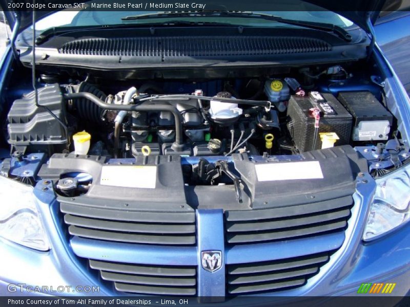 Marine Blue Pearl / Medium Slate Gray 2007 Dodge Caravan SXT