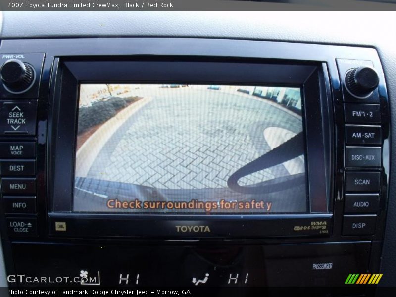 Black / Red Rock 2007 Toyota Tundra Limited CrewMax