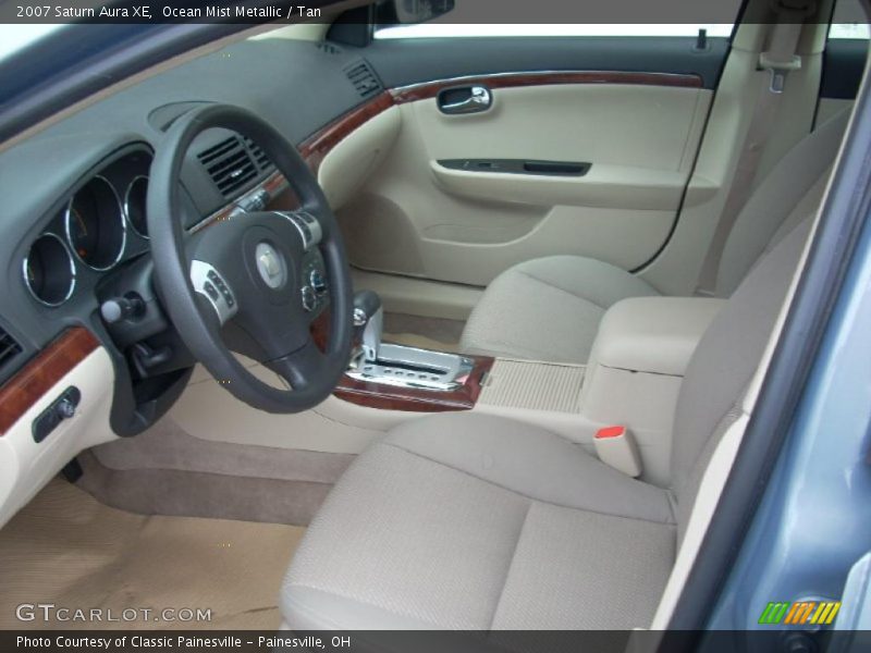 Ocean Mist Metallic / Tan 2007 Saturn Aura XE