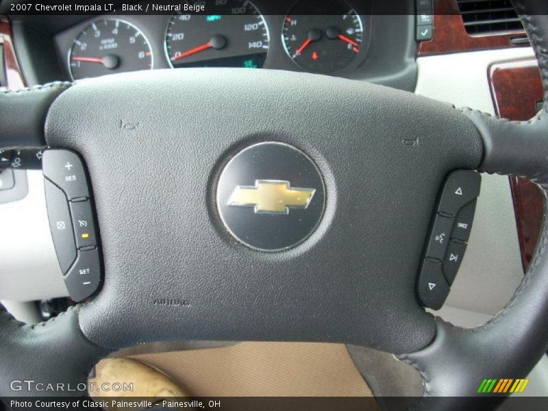 Black / Neutral Beige 2007 Chevrolet Impala LT