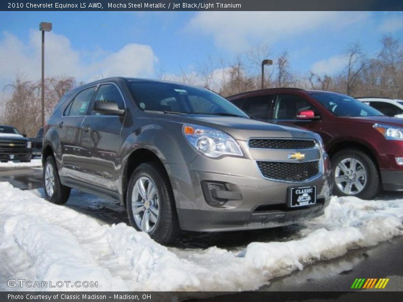 Mocha Steel Metallic / Jet Black/Light Titanium 2010 Chevrolet Equinox LS AWD