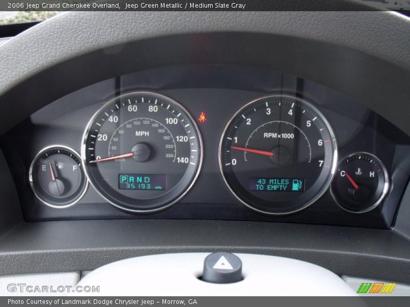  2006 Grand Cherokee Overland Overland Gauges