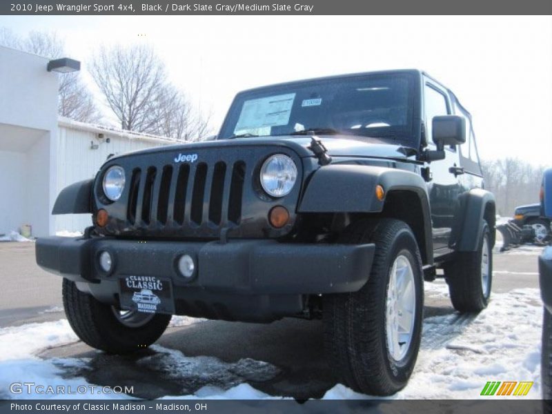 Black / Dark Slate Gray/Medium Slate Gray 2010 Jeep Wrangler Sport 4x4
