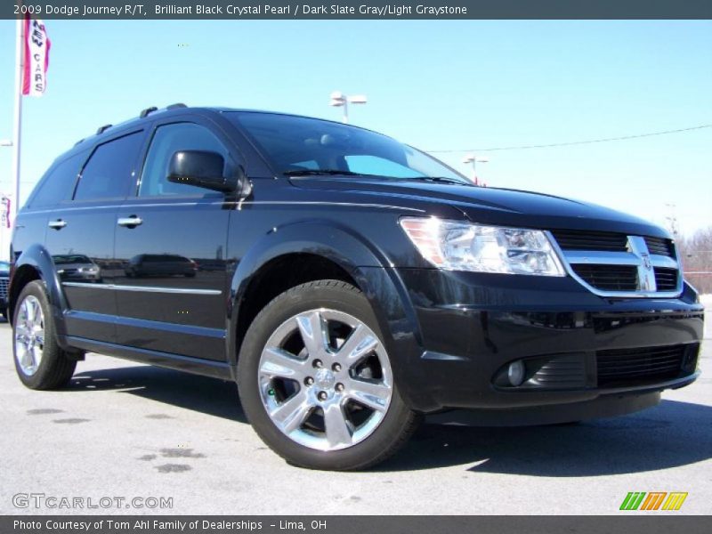 Brilliant Black Crystal Pearl / Dark Slate Gray/Light Graystone 2009 Dodge Journey R/T