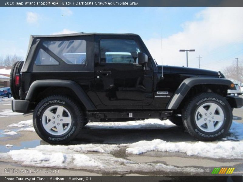 Black / Dark Slate Gray/Medium Slate Gray 2010 Jeep Wrangler Sport 4x4