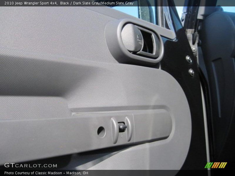 Black / Dark Slate Gray/Medium Slate Gray 2010 Jeep Wrangler Sport 4x4