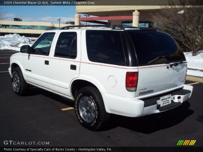 Summit White / Graphite Gray 2004 Chevrolet Blazer LS 4x4
